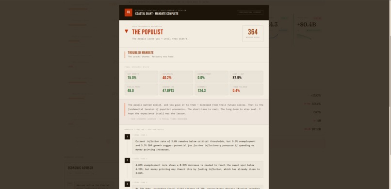 EconoQuest — AI Economics Simulator screenshot 4