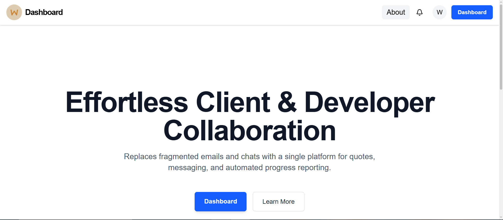 Client & Developer Collaboration Platform preview